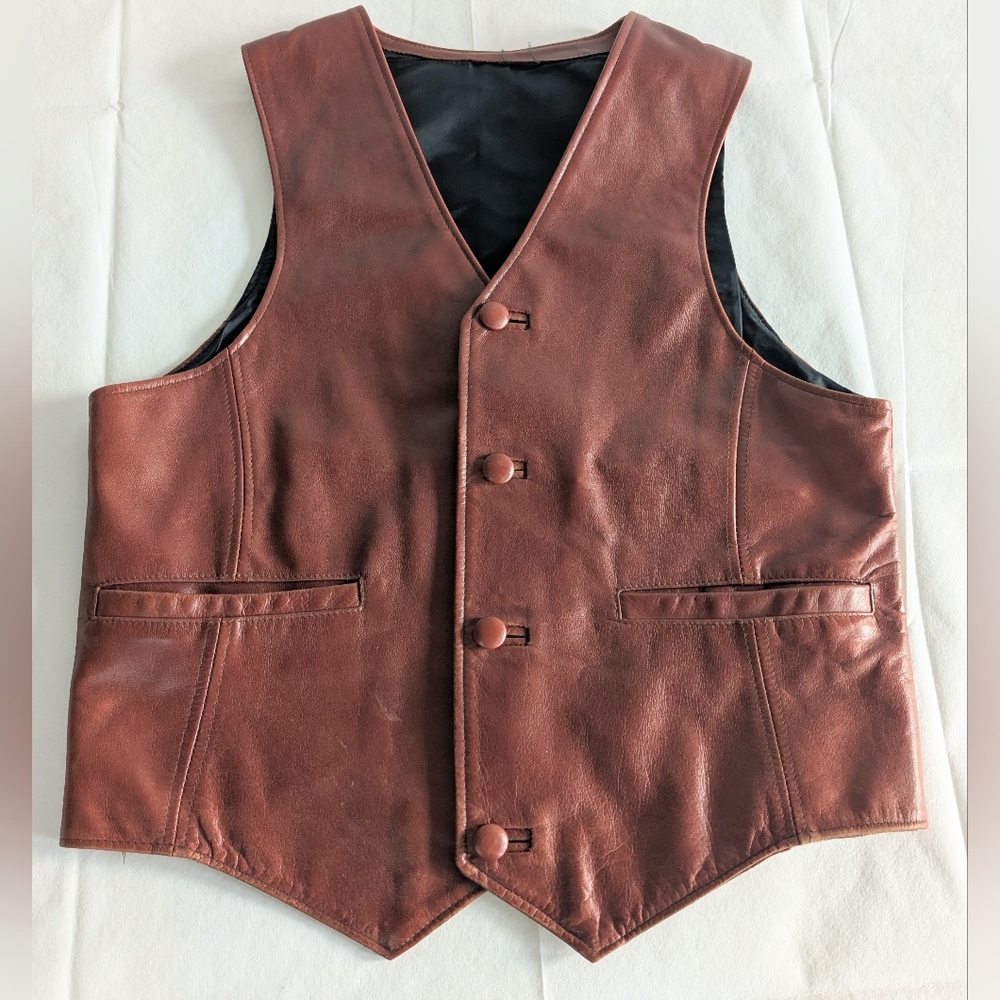 Genuine Leather Vest - Unisex